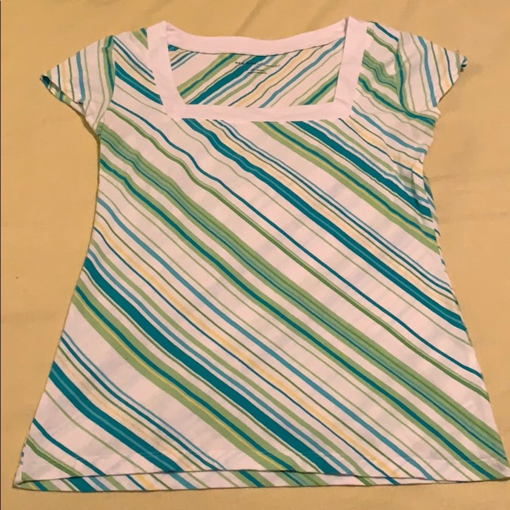 Striped short sleeve tee